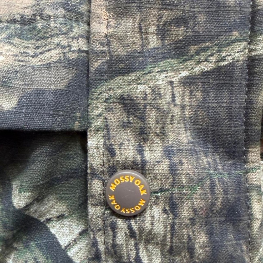 Mossy Oak Break-Up Infinity Camo Jacket Mens Medium Vintage Down Hunting Coat - Picture 4 of 6